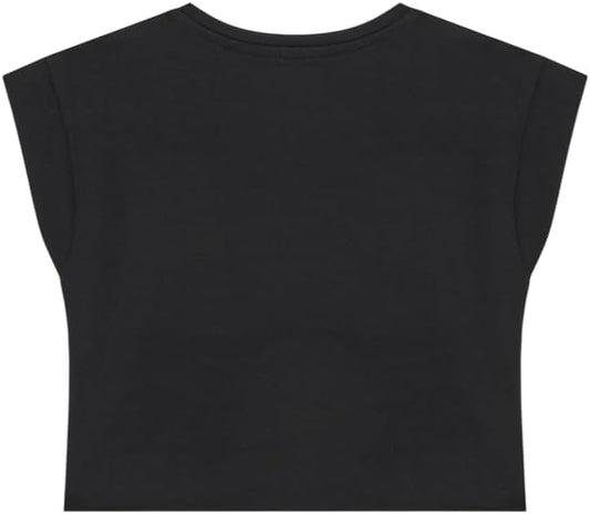 GUESS KIDS GIRLS LOGO PRINT CROP TOP