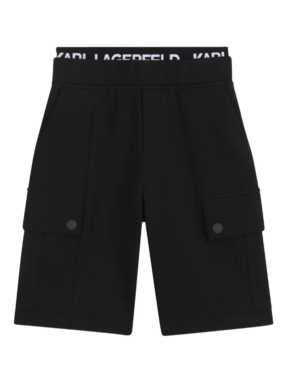 KARL LAGERFELD KIDS COTTON CARGO SHORTS