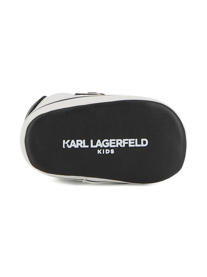 KARL LAGERFELD KIDS TWO-TONE SNEAKERS