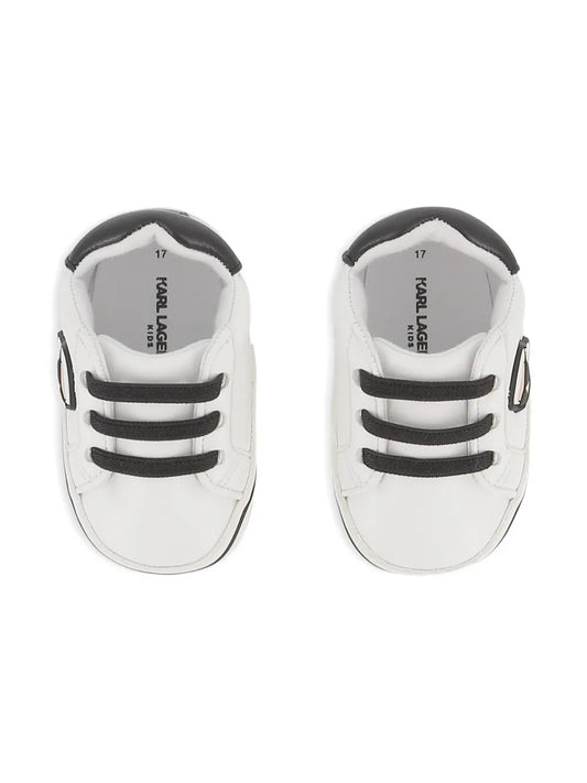 KARL LAGERFELD KIDS TWO-TONE SNEAKERS