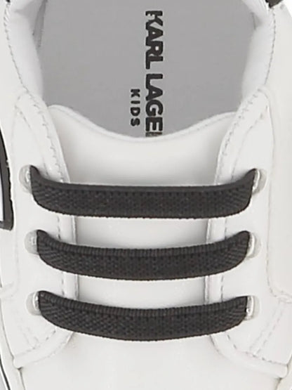 KARL LAGERFELD KIDS TWO-TONE SNEAKERS