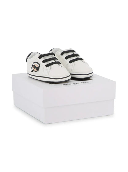 KARL LAGERFELD KIDS TWO-TONE SNEAKERS