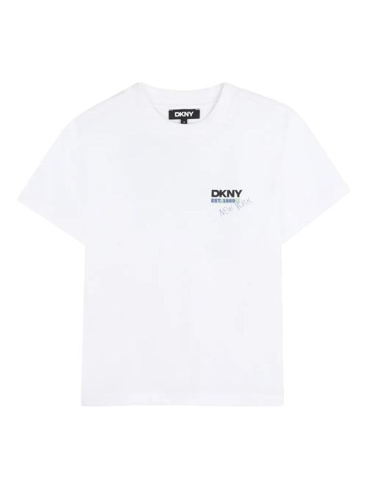 DKNY KIDS BACK PRIN LOGO T SHIRT