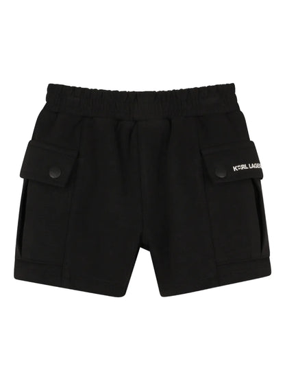 KARL LAGERFELD KIDS IKONIK KARL CARGO SHORTS SET