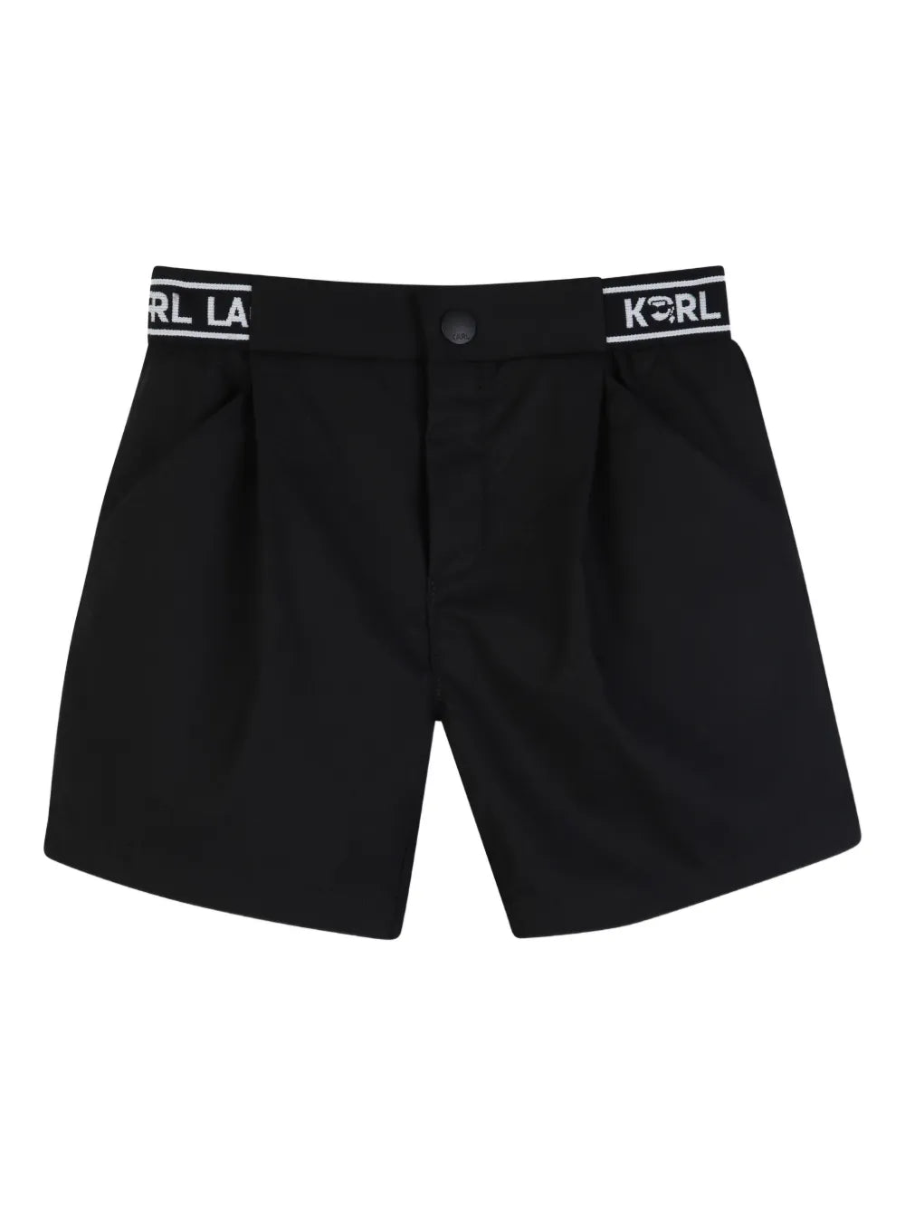KARL LAGERFELD KIDS LOGO-PRINT SHORTS SET