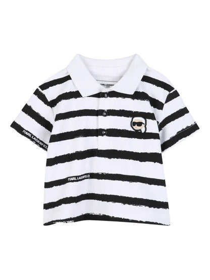 KARL LAGERFELD KIDS IKONIK KARL STRIPED SHORTS SET