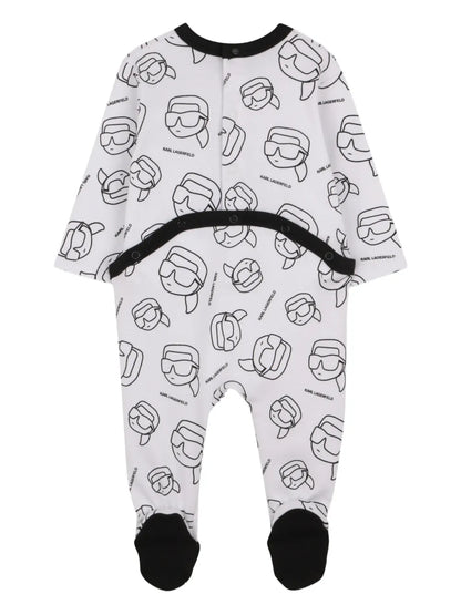 KARL LAGERFELD KIDS IKONIK KARL BABYGROW SET