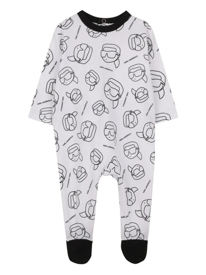 KARL LAGERFELD KIDS IKONIK KARL BABYGROW SET