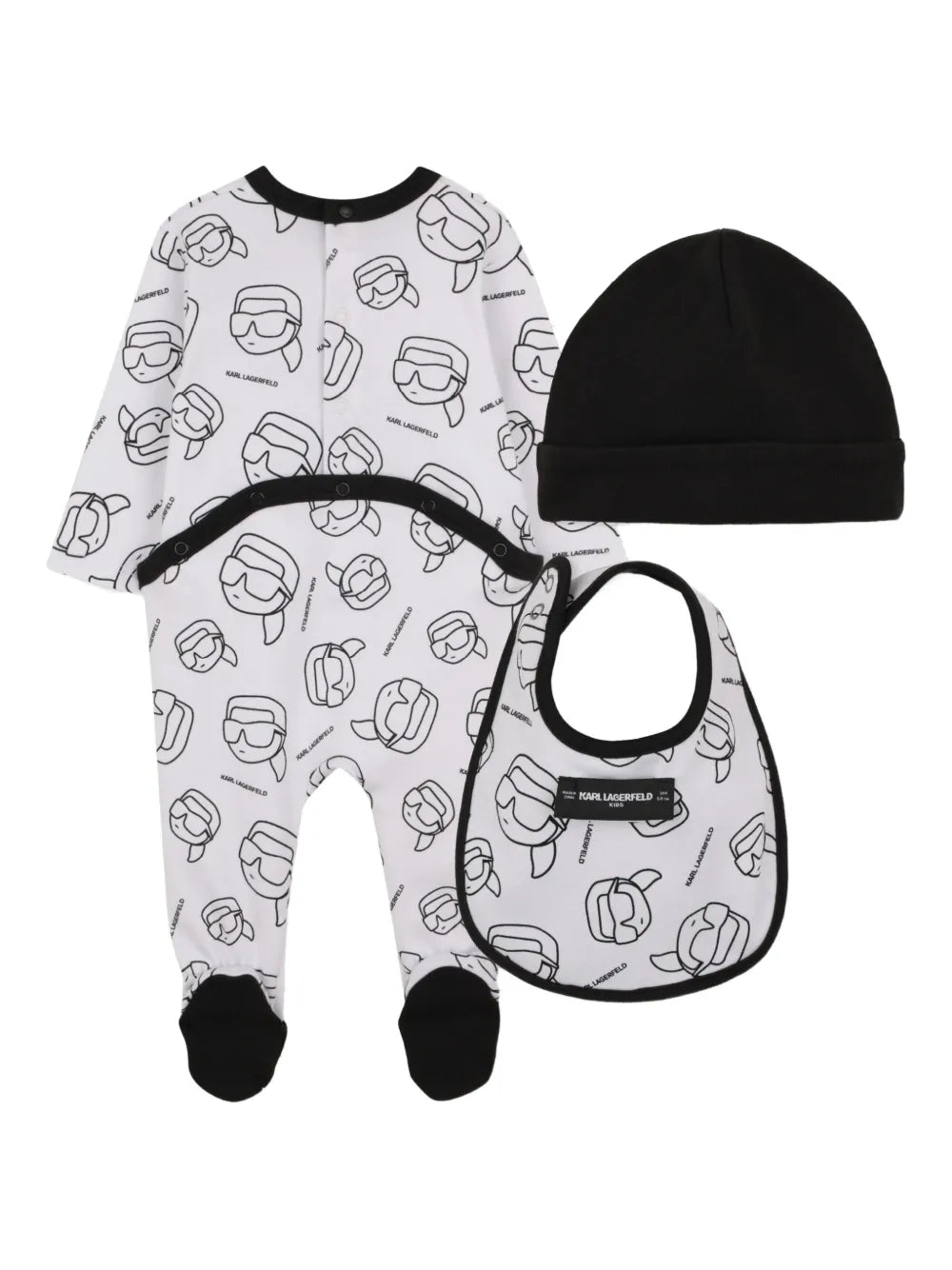 KARL LAGERFELD KIDS IKONIK KARL BABYGROW SET