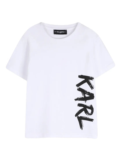 KARL LAGERFELD KIDS GRAPHIC-PRINT  T-SHIRT