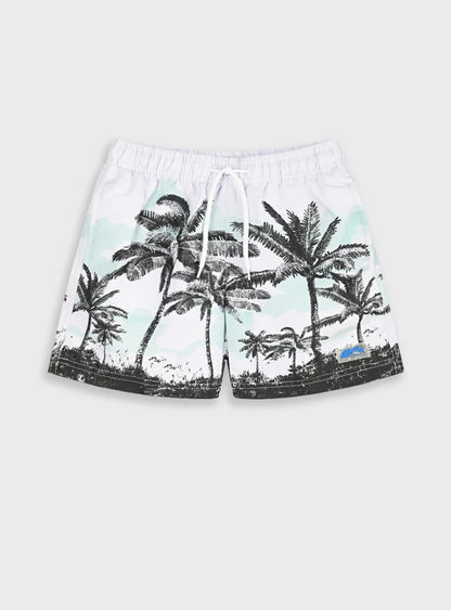 TWO IN A CASTLE ALL OVER PRINT SWIM TRUNK