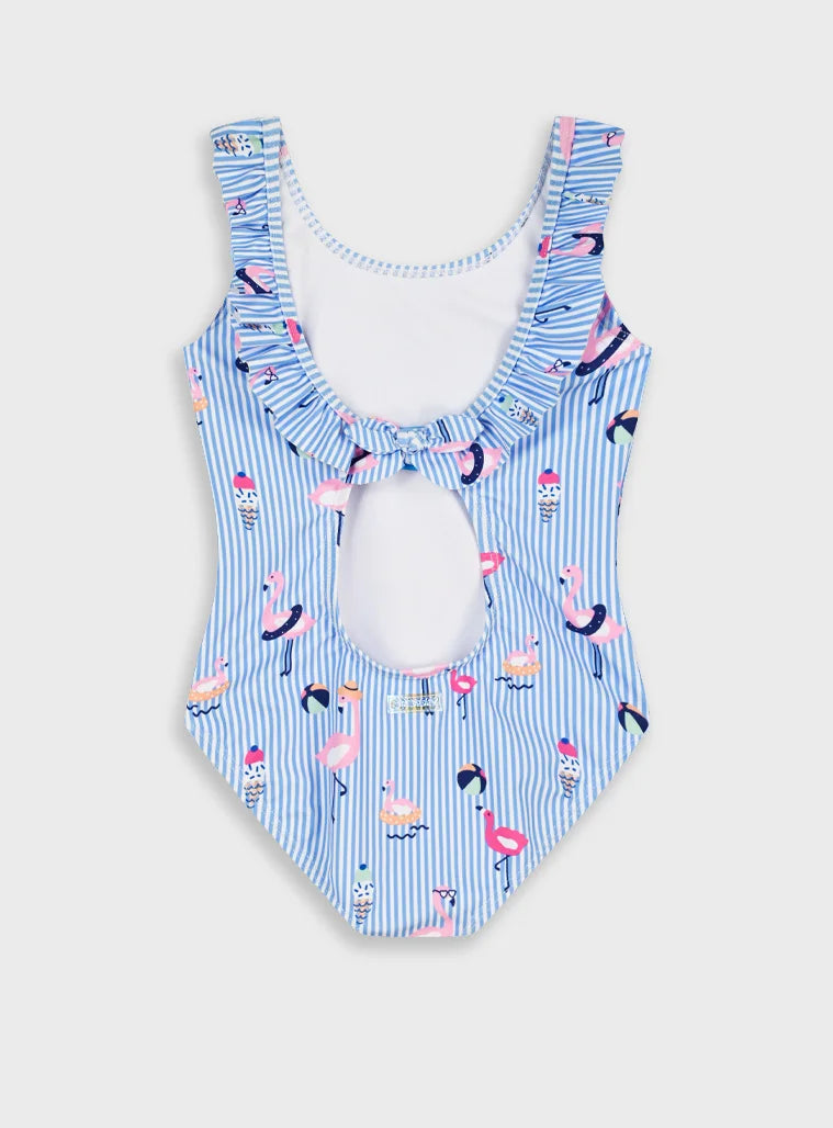 ENERGIERS PRINTED ONE PIECE SWIMSUIT FOR GIRLS
