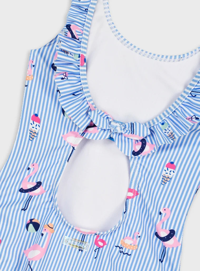 ENERGIERS PRINTED ONE PIECE SWIMSUIT FOR GIRLS