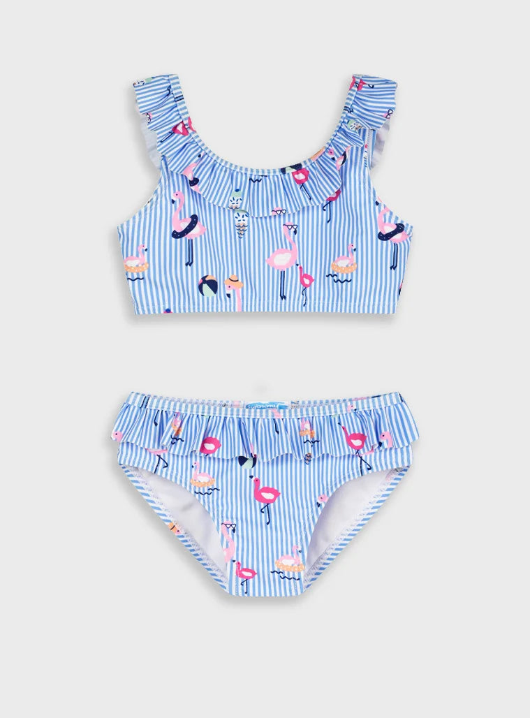ENERGIERS PRINTED BIKINI WITH FRILLS FOR GIRLS