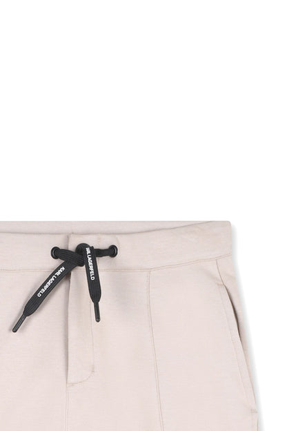KARL LAGERFELD KIDS DRAWSTRING BERMUDA SHORTS
