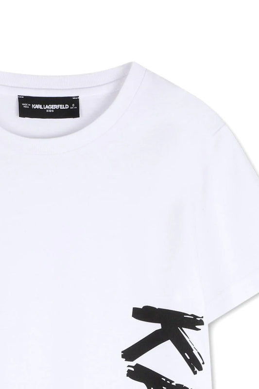 KARL LAGERFELD KIDS GRAPHIC-PRINT  T-SHIRT