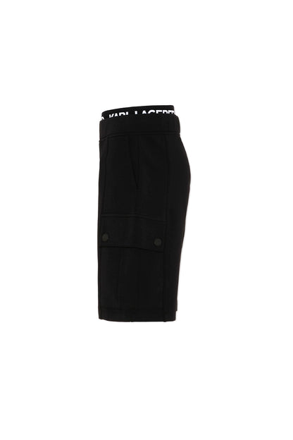KARL LAGERFELD KIDS COTTON CARGO SHORTS