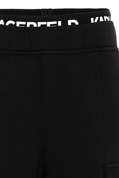 KARL LAGERFELD KIDS COTTON CARGO SHORTS