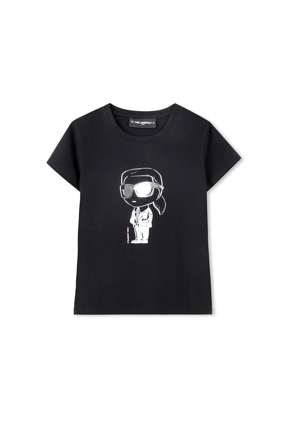 KARL LAGERFELD MINI ME BLACK IKONIK T-SHIRT