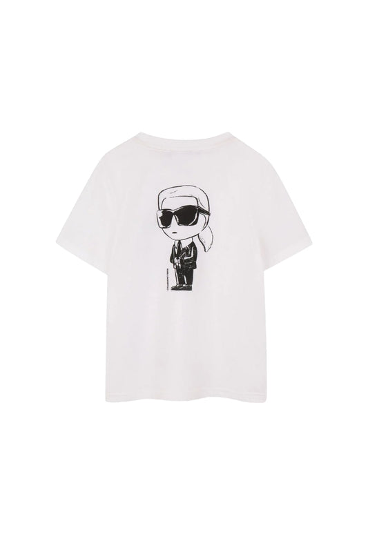 KARL LAGERFELD BOYS MINI ME IKONIK KARL LOGO T-SHIRT