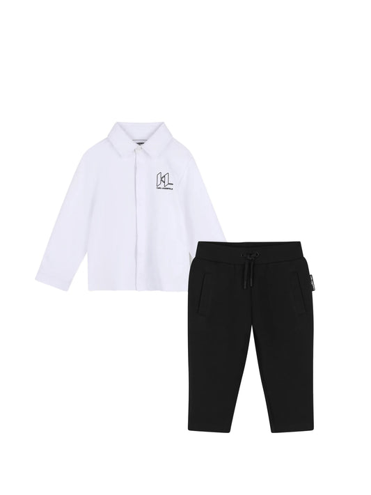 KARL LAGERFELD KIDS SET SHIRT & TROUSER