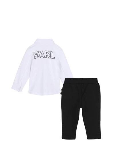 KARL LAGERFELD KIDS SET SHIRT & TROUSER