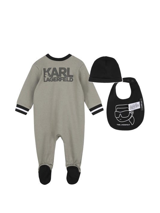 KARL LAGERFELD KIDS LOGO-PRINT PAJAMAS SET