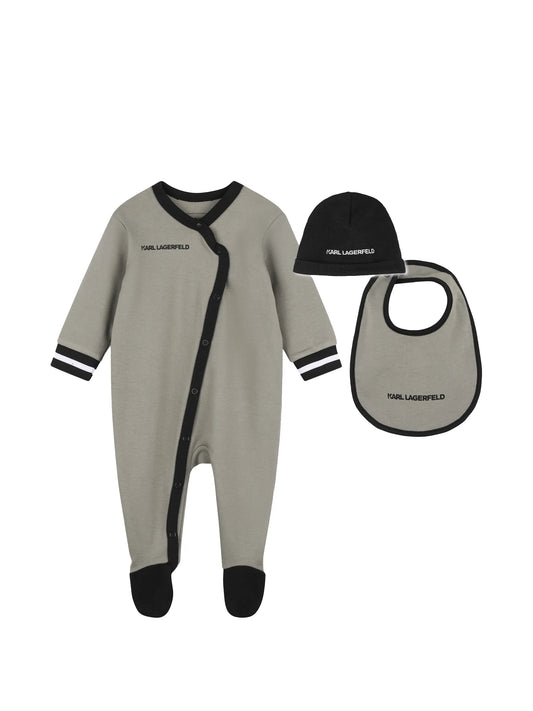 KARL LAGERFELD KIDS LOGO-PRINT PAJAMAS SET