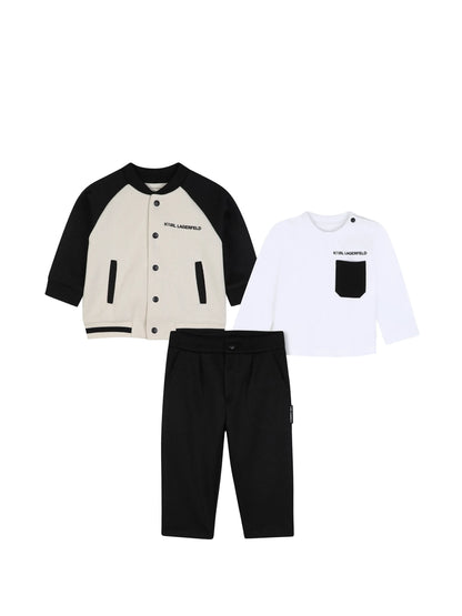 KARL LAGERFELD KIDS 3 PIECES TRACKSUIT