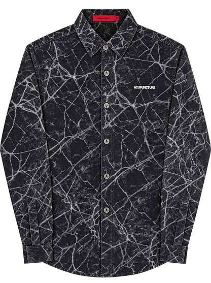 ACUPUNCTURE FASHION PATCH WORK SHIRT