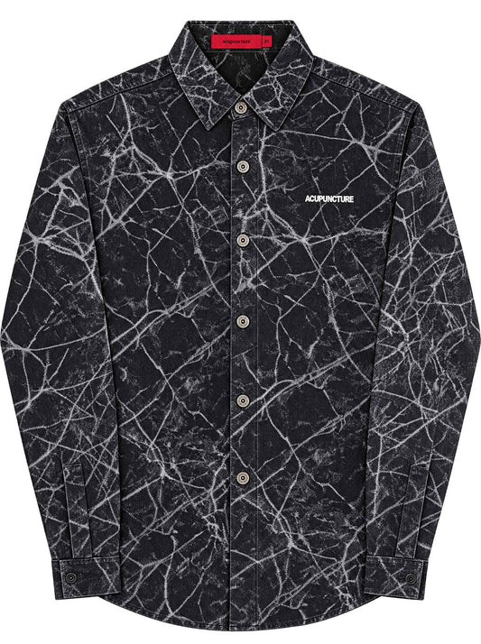 ACUPUNCTURE FASHION PATCH WORK SHIRT