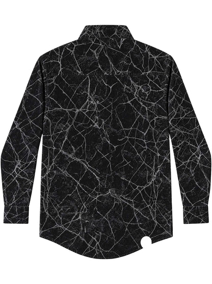 ACUPUNCTURE FASHION PATCH WORK SHIRT