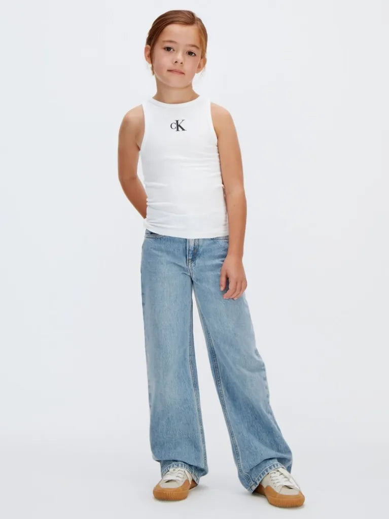 CALVIN KLEIN KIDS LOGO PRINT TANK TOP
