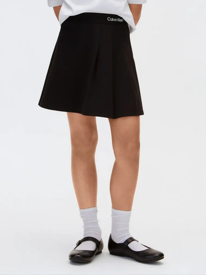 CALVIN KLEIN KIDS PUNTO MILANO PLEATED SKIRT