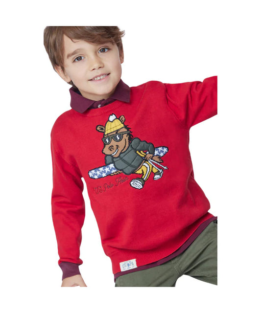 U.S POLO KIDS PULLOVER HORSE EMBLEM