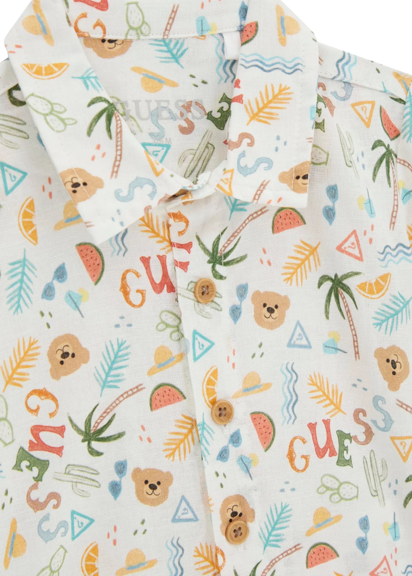 GUESS KIDS SET COTTON BLEND SHIRT & SHORTS