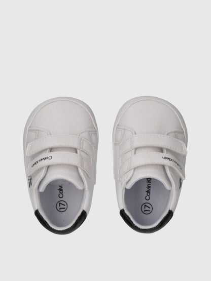 CALVIN KLEIN NEWBORN KIDS LOW CUT VELCRO SNEAKERS