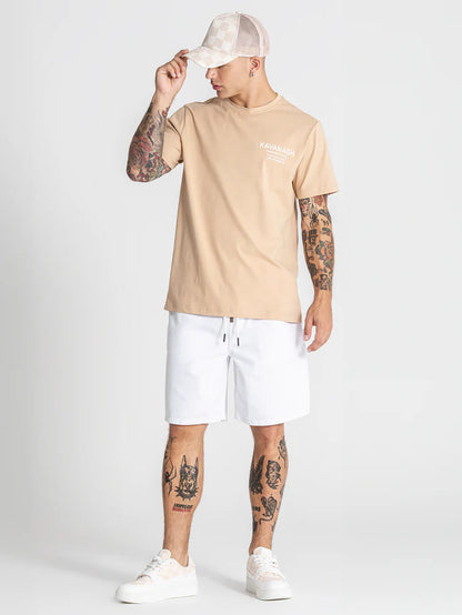 GIANNI KAVANAGH BEIGE THE CLUB T SHIRT