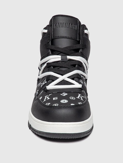GIANNI KAVANAGH LOGOMANIA HIGH SNEAKERS