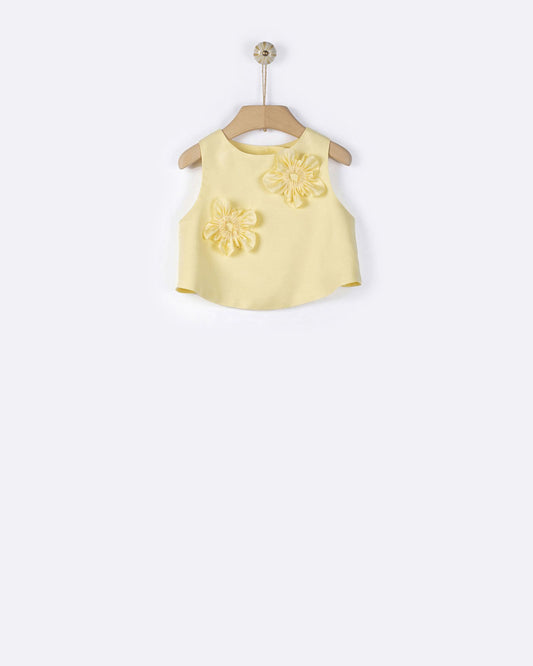 YELL-OH CARA SUNSHINE FLORAL TOP