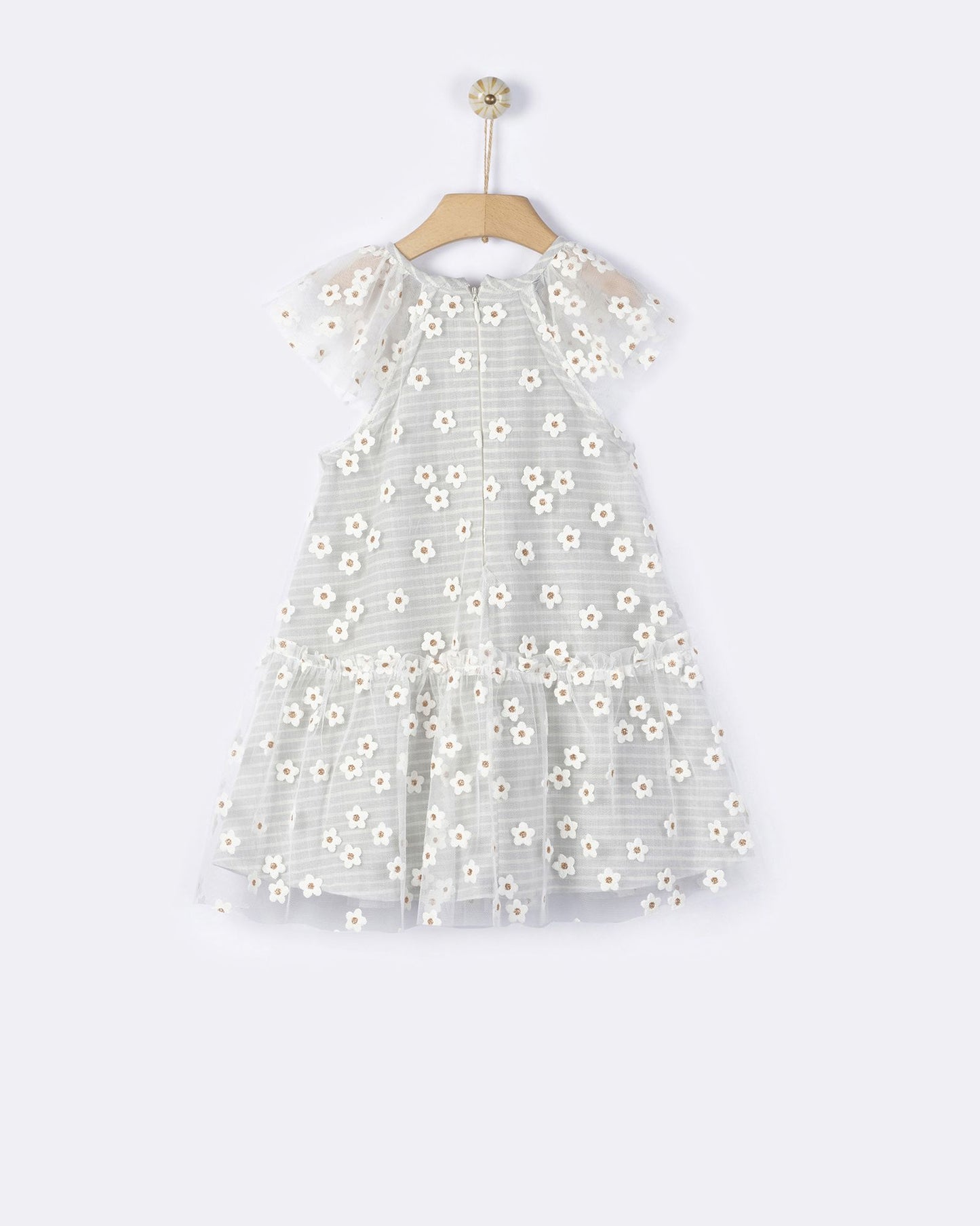 YELL-OH HERA STRIPED DAISIES DRESS
