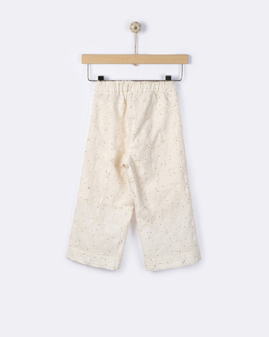 YELL-OH ALUNA RHOMBUS PANTS ECRU