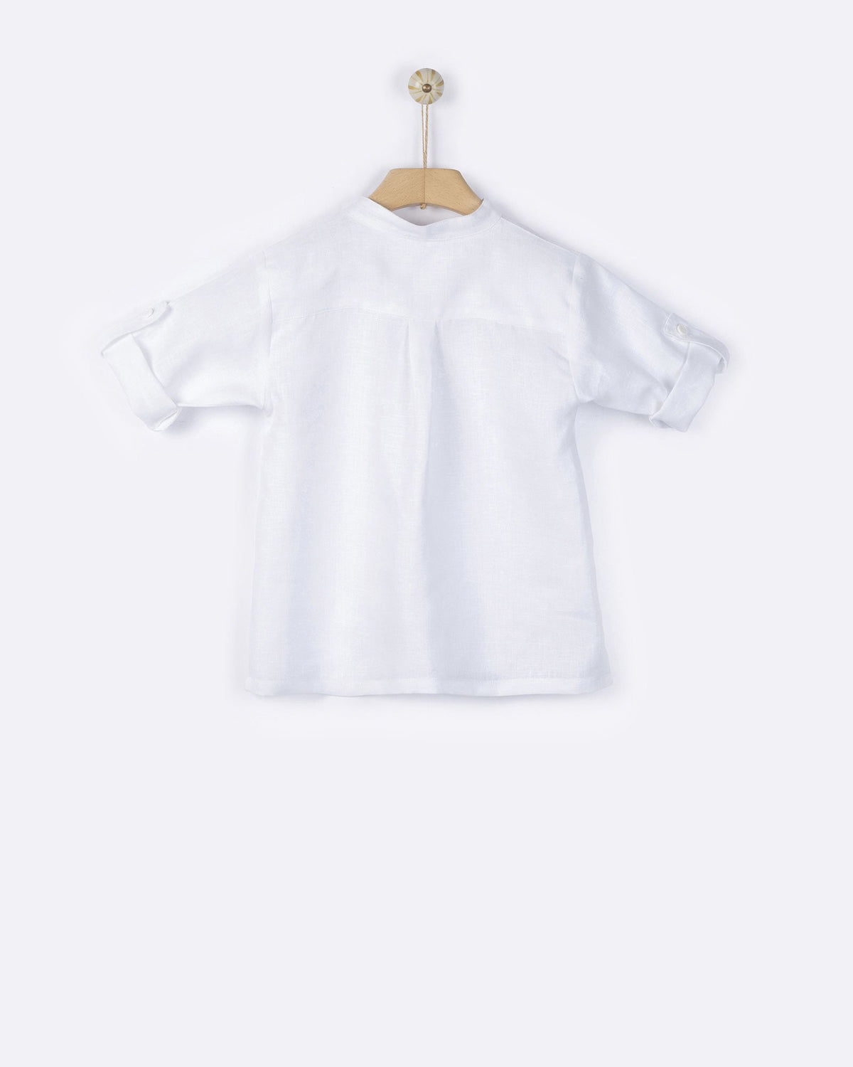 YELL-OH HERMES LINEN TUNIC WHITE