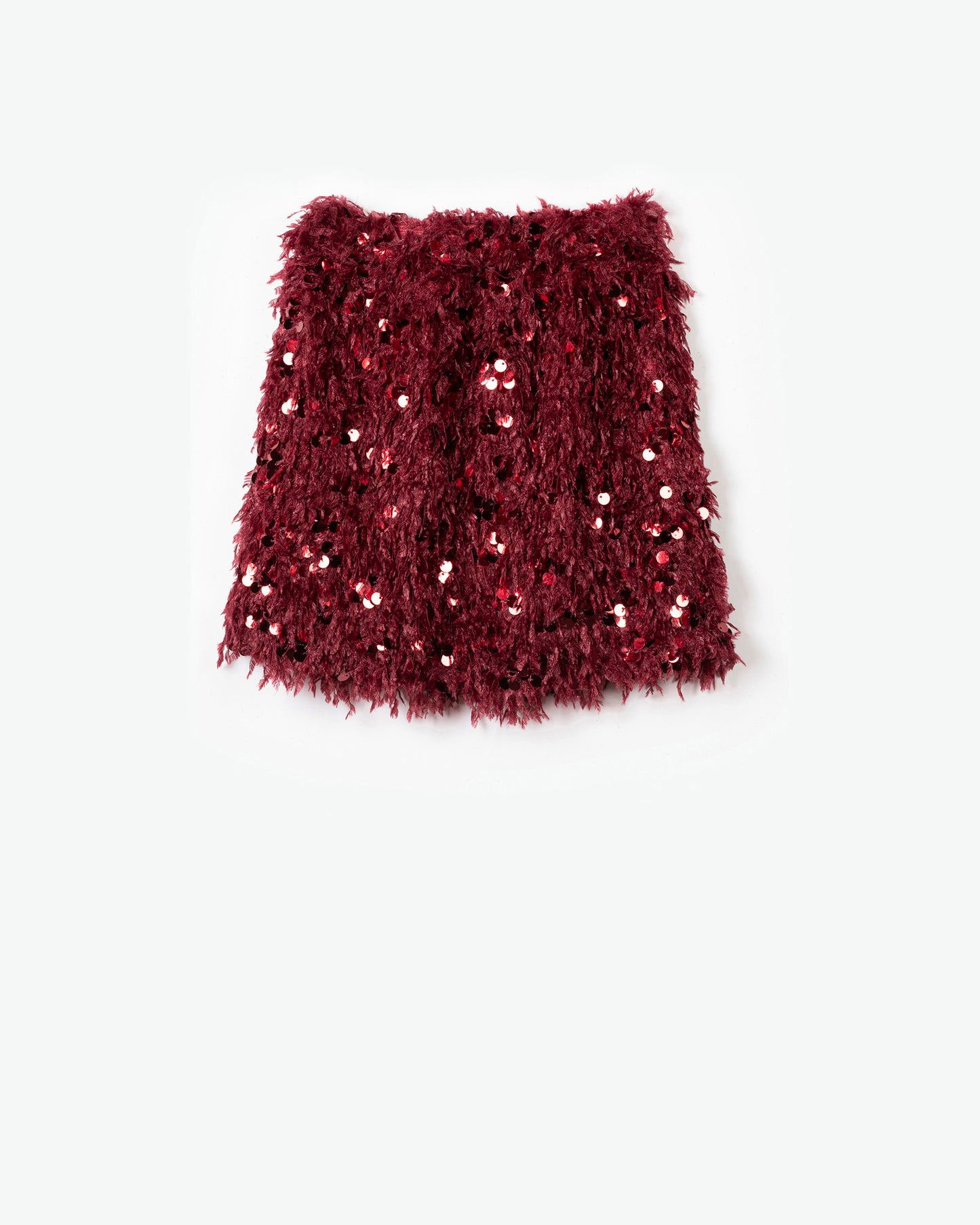 YELL-OH! SKIRT WITH FEATHERS & SEQUINS