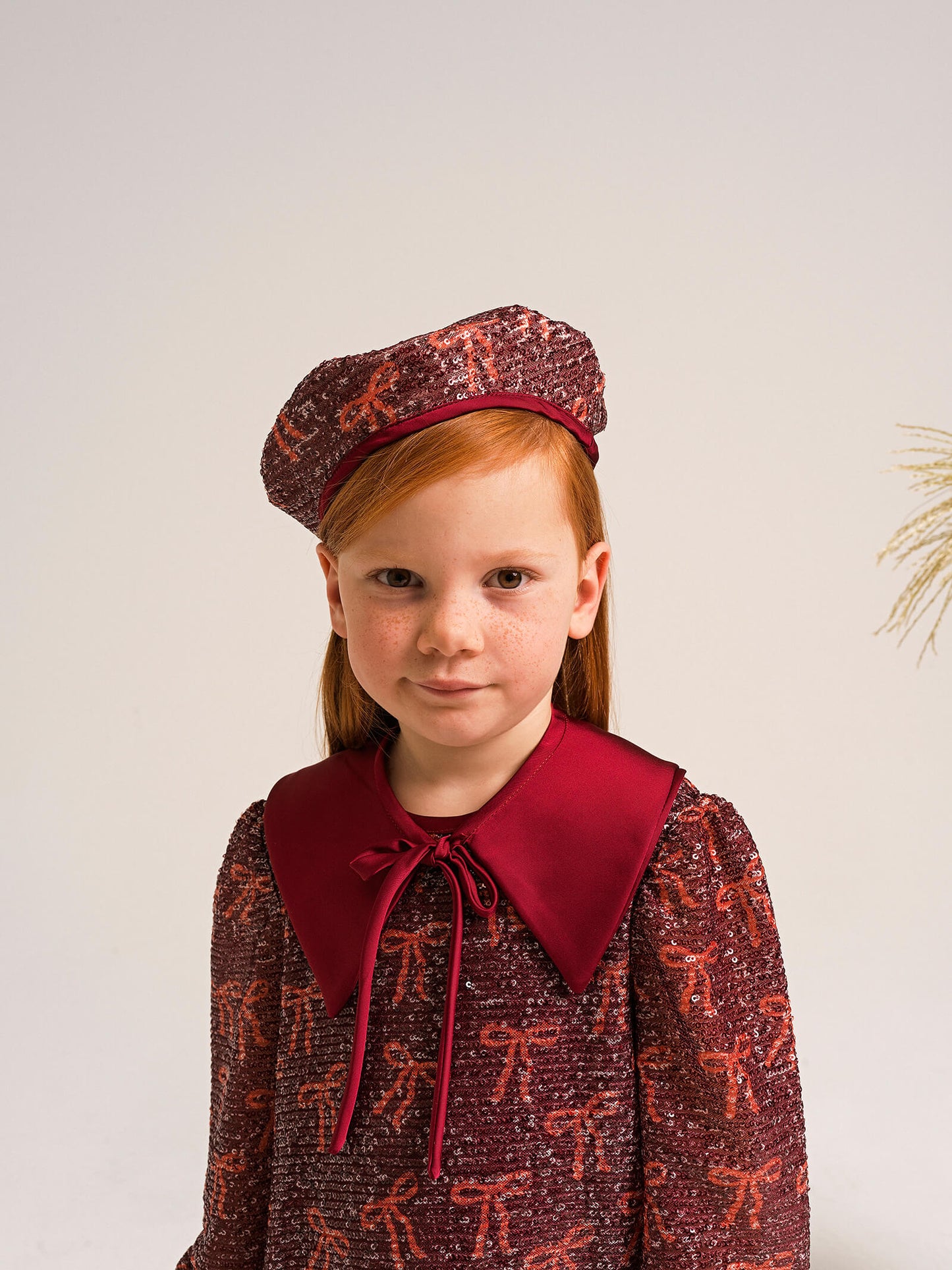 YELLO-OH! ALLOVER SEQUIN BOWS DRESS