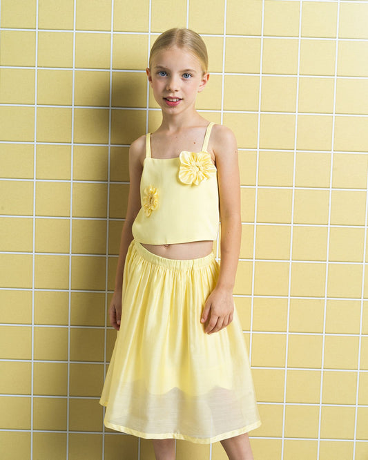 YELL-OH CLIA DAISIES TOP- SUNSHINE