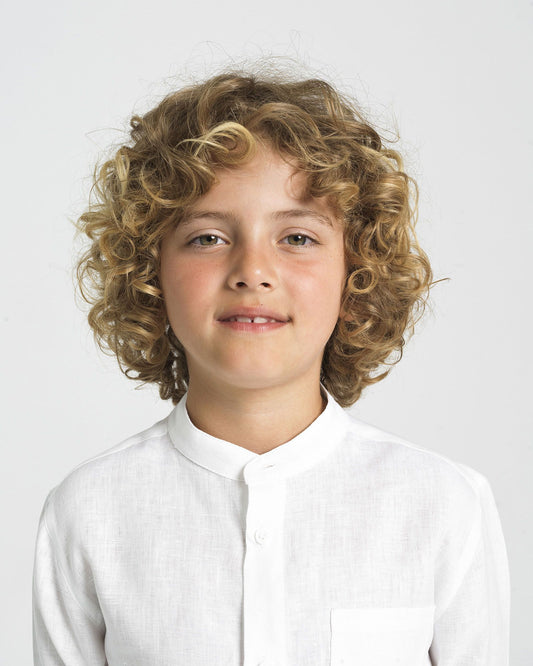 YELL-OH AION LINEN SHIRT WHITE