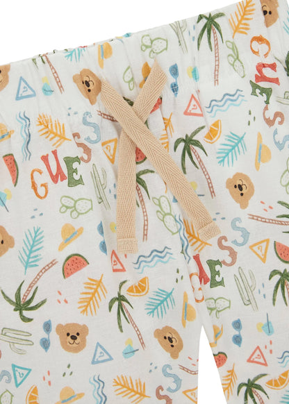 GUESS KIDS SET COTTON BLEND SHIRT & SHORTS