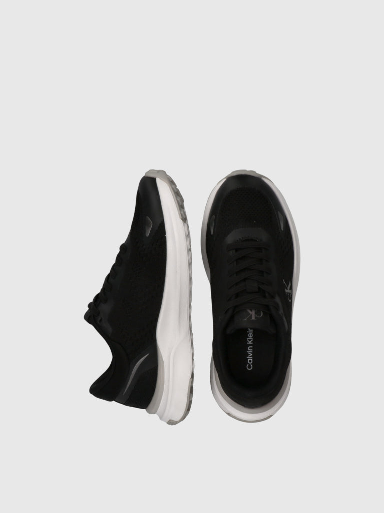 CALVIN KLEIN KIDS LOW CUT LACE-UP COLOURBLOCKED SNEAKERS