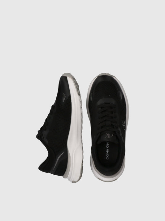 CALVIN KLEIN KIDS LOW CUT LACE-UP COLOURBLOCKED SNEAKERS